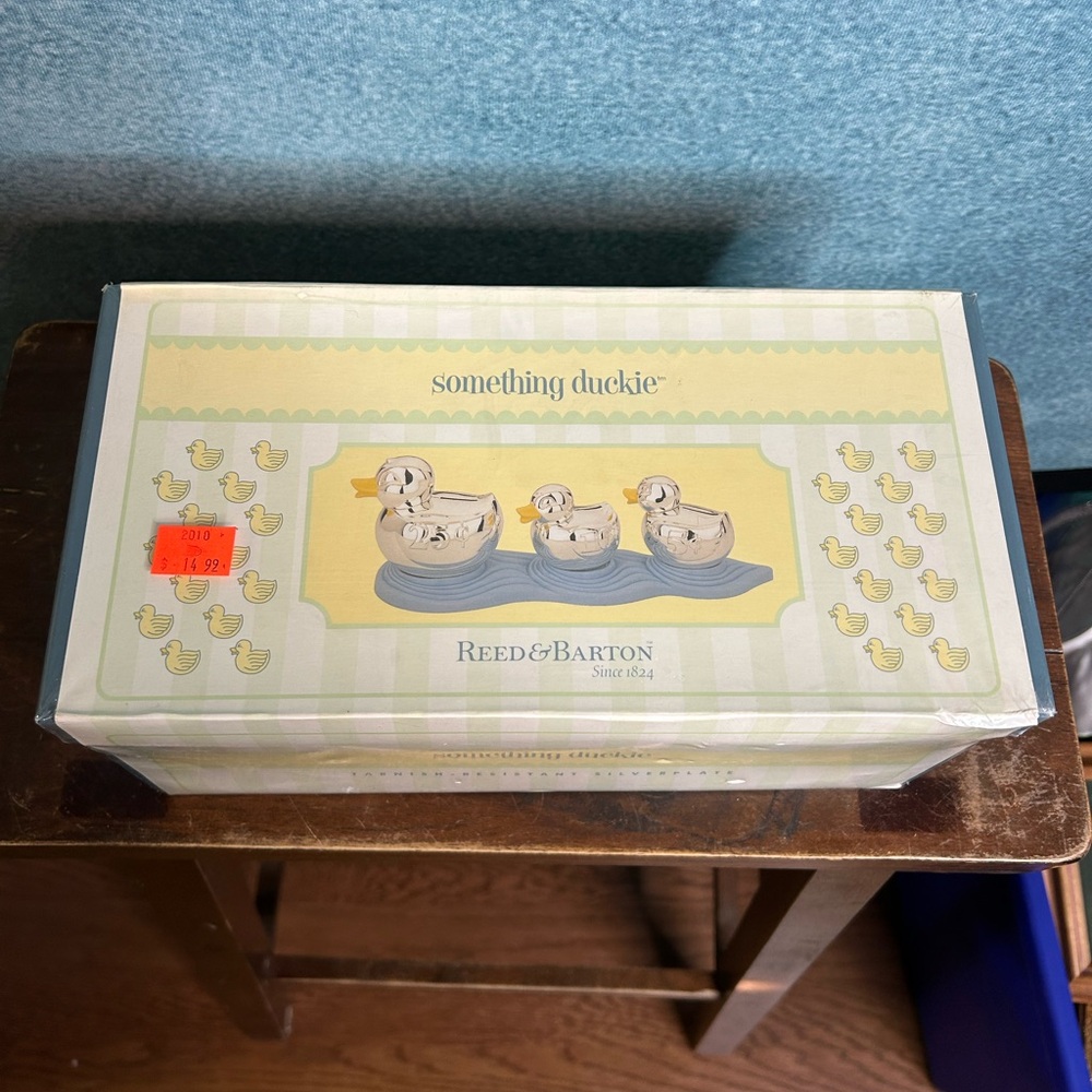 Reed & Barton Silverplate Coin Sorter Bank